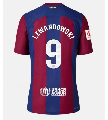 Barcelona Robert Lewandowski #9 Replika Hjemmebanetrøje 2023-24 Kortærmet